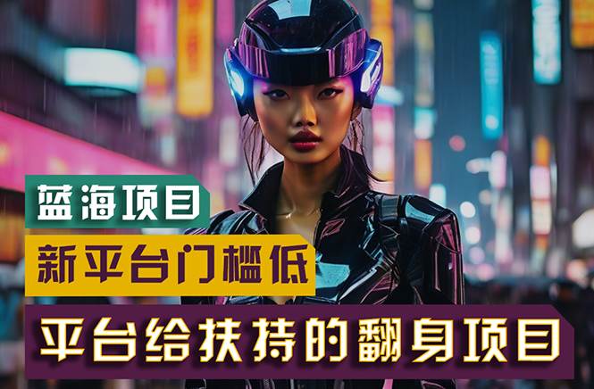 【蓝海项目】新平台无脑搬运，翻身项目 门槛低 小白也能轻松上手 日入500+-金点子优创
