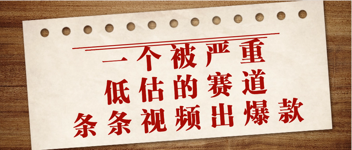 一个被严重低估的赛道，条条视频出爆款，一个月变现3万+-金点子优创