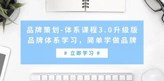 品牌策划-体系课程3.0升级版，品牌体系学习，简单学做品牌（高清无水印）-金点子优创