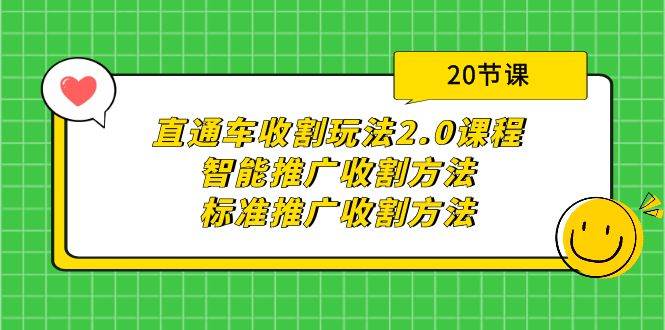 直通车收割玩法2.0课程：智能推广收割方法+标准推广收割方法（20节课）-金点子优创