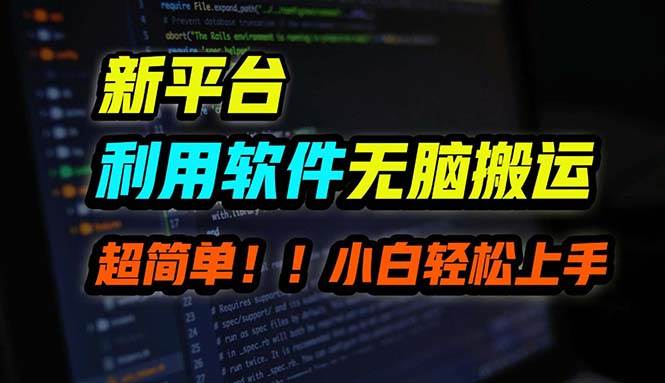 B站平台用软件无脑搬运，月赚10000+，小白也能轻松上手-金点子优创