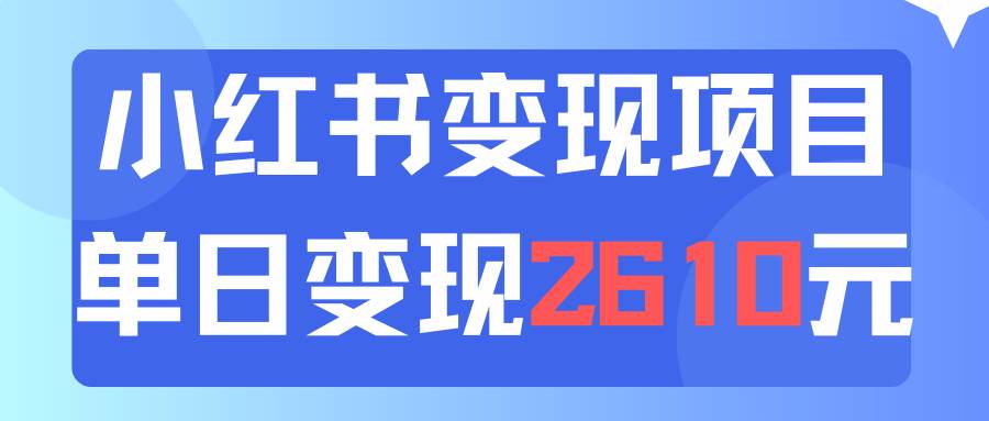 利用小红书卖资料单日引流150人当日变现2610元小白可实操（教程+资料）-金点子优创