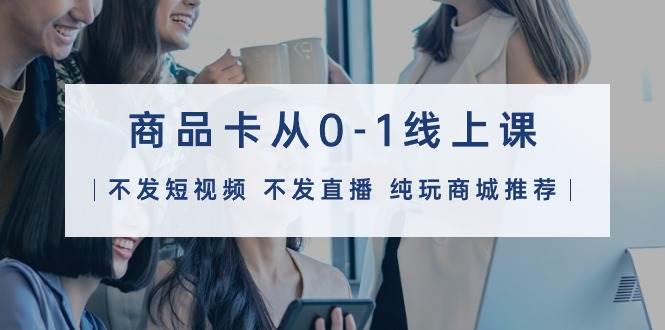 商品卡从0-1线上课（不发短视频 不发直播 纯玩商城推荐）32节课-金点子优创