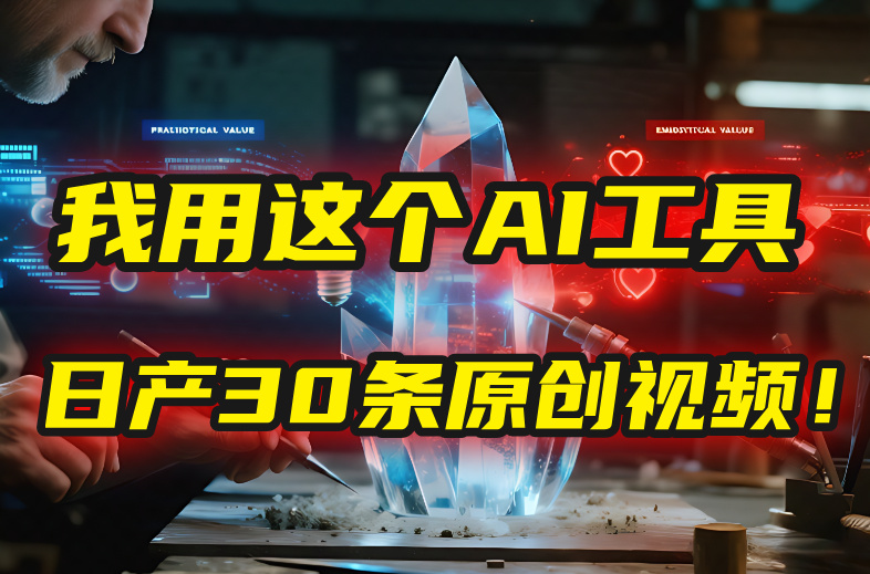 别再真人出镜了！我用这个AI工具，1张照片就能日产30条原创视频！-金点子优创