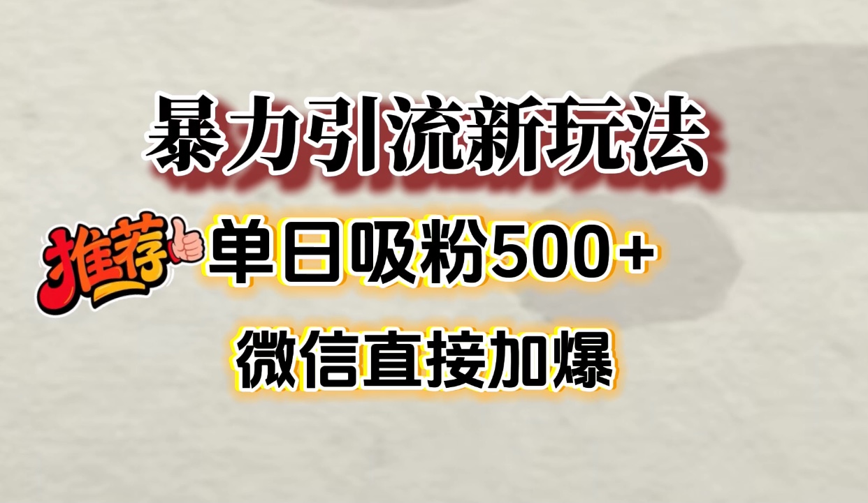 微信加爆的引流超级方法，单日吸粉500➕-金点子优创