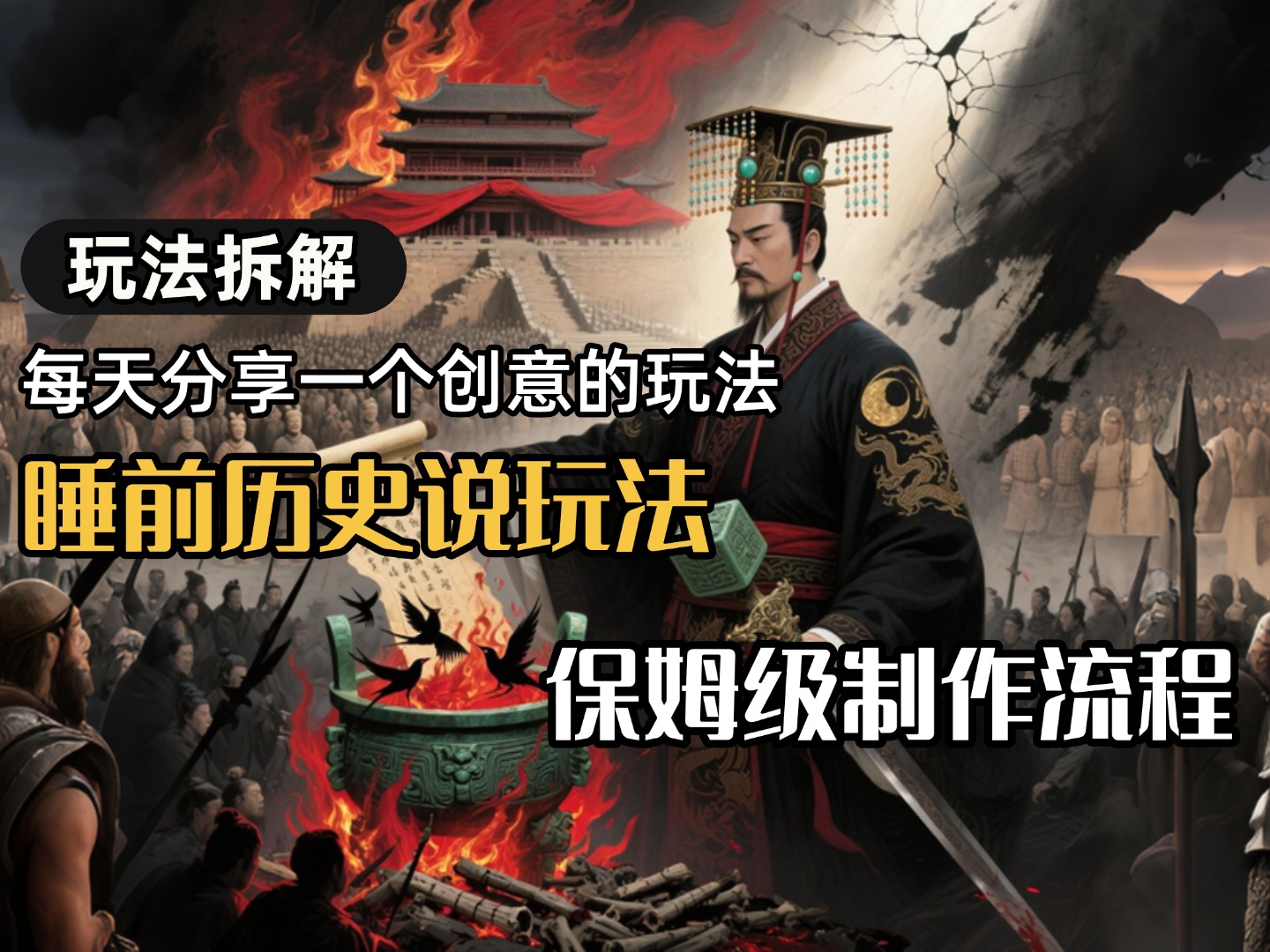 13条作品涨粉24.5万，全流程拆解睡前历史说，保姆级教程-金点子优创